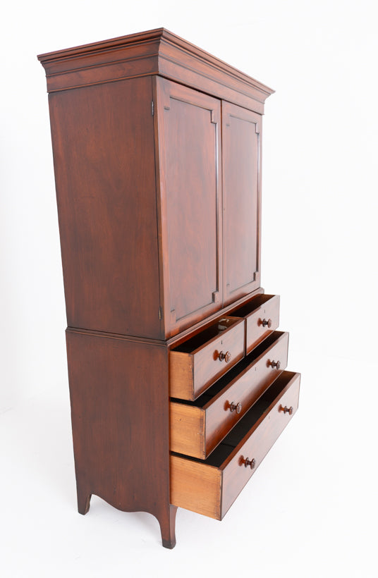 Regency Mahogany Linen Press