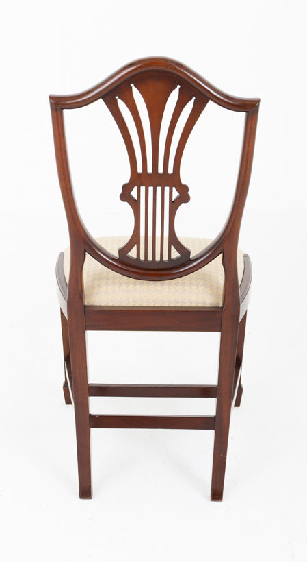Set of 10 Mahogany Hepplewhite Style Dining Chairs