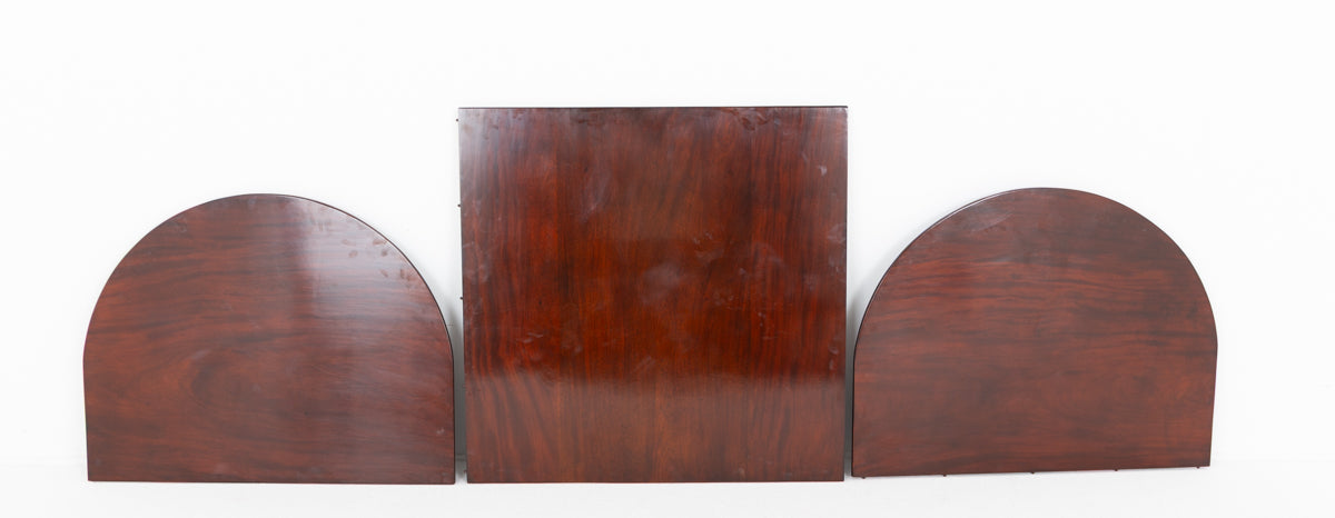 Regency Revival Mahogany 3 Pedestal Dining Table