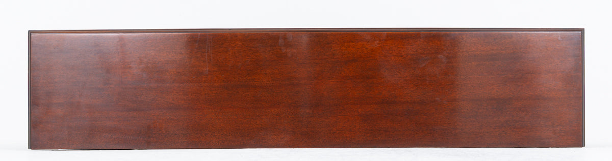 Large Victorian Mahogany Open Bookcase
