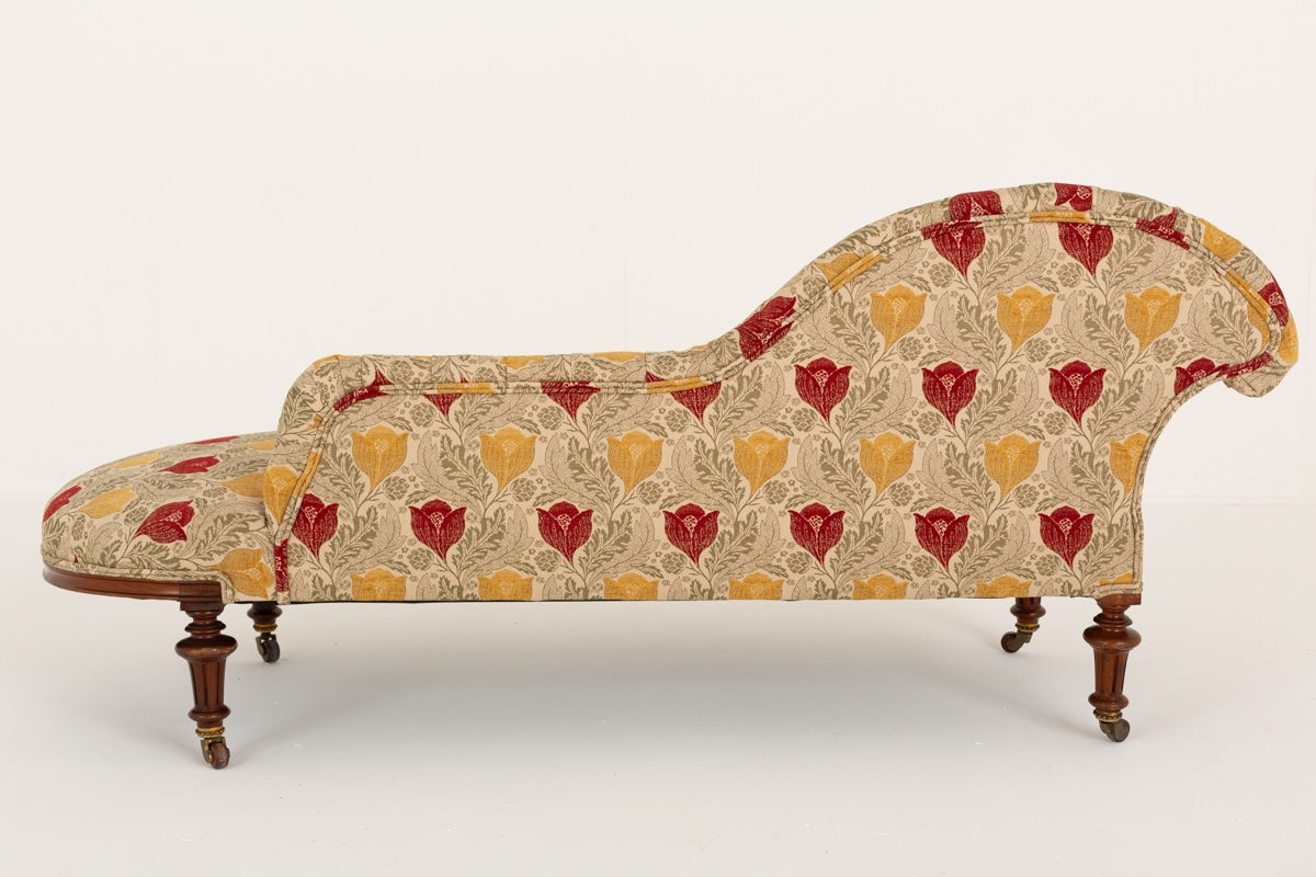 Mahogany Victorian Chaise Longue