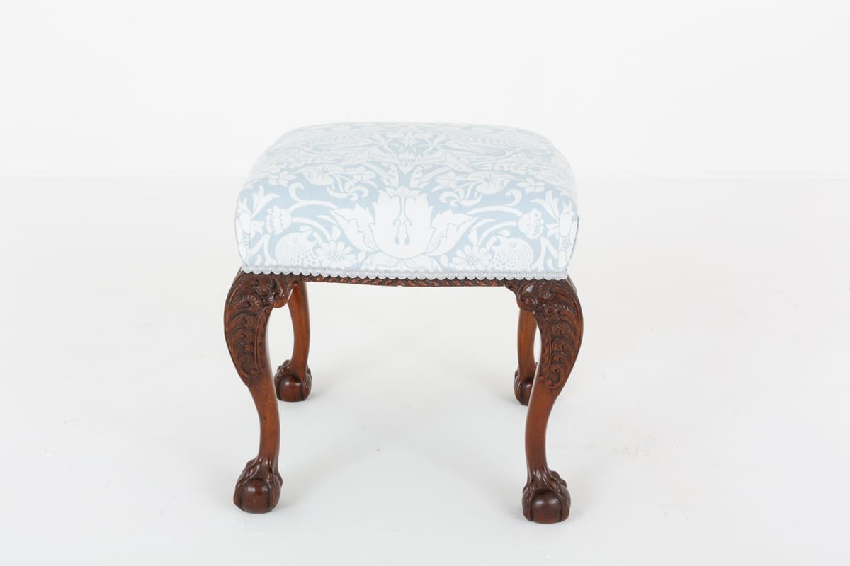 Mahogany Chippendale Style Stool