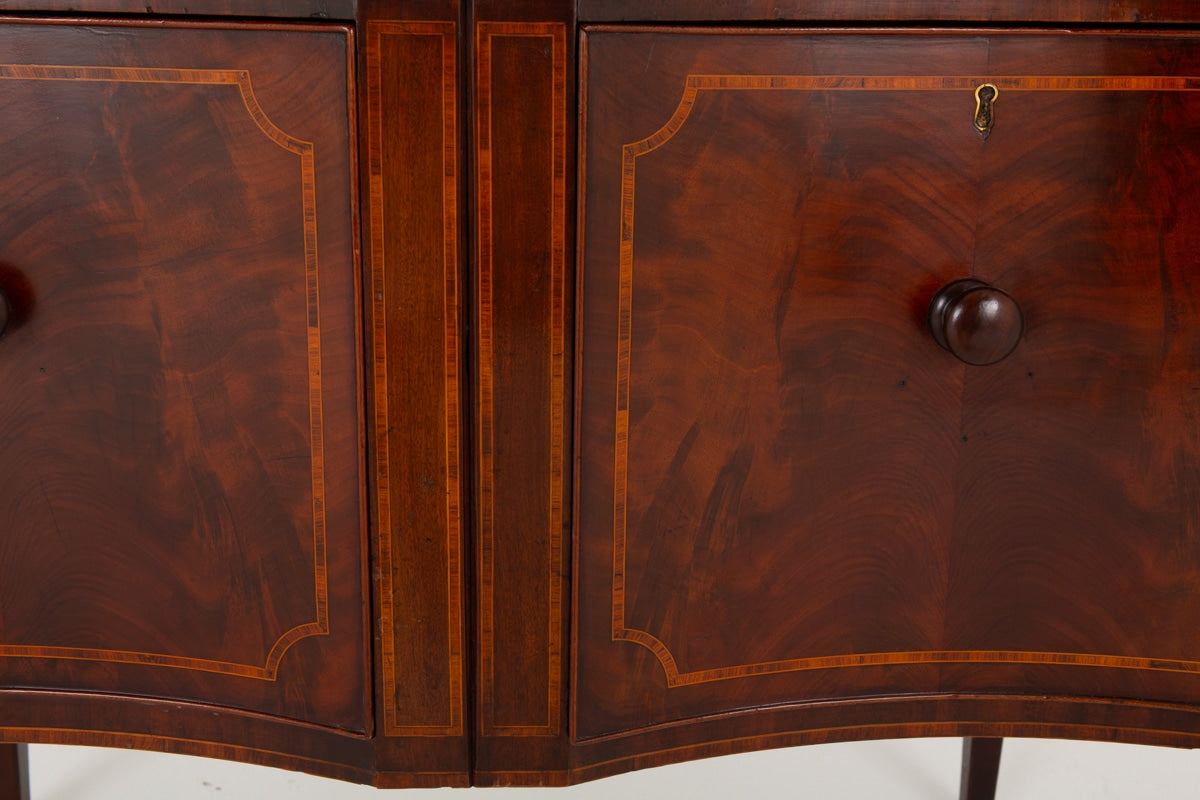 Rather Unusual Mahogany Sheraton Revival Side Cabinet