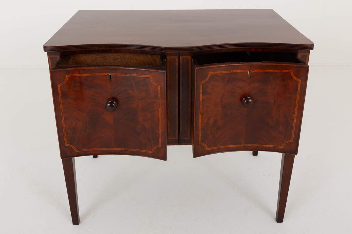 Rather Unusual Mahogany Sheraton Revival Side Cabinet