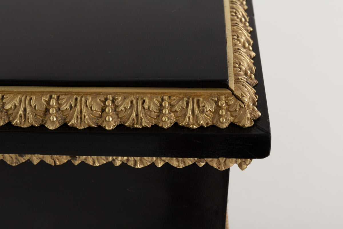 Wonderful Pair of French Ebonised and Boulle Pier Cabinets