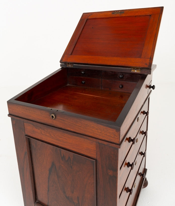 Regency Rosewood Slide Top Davenport