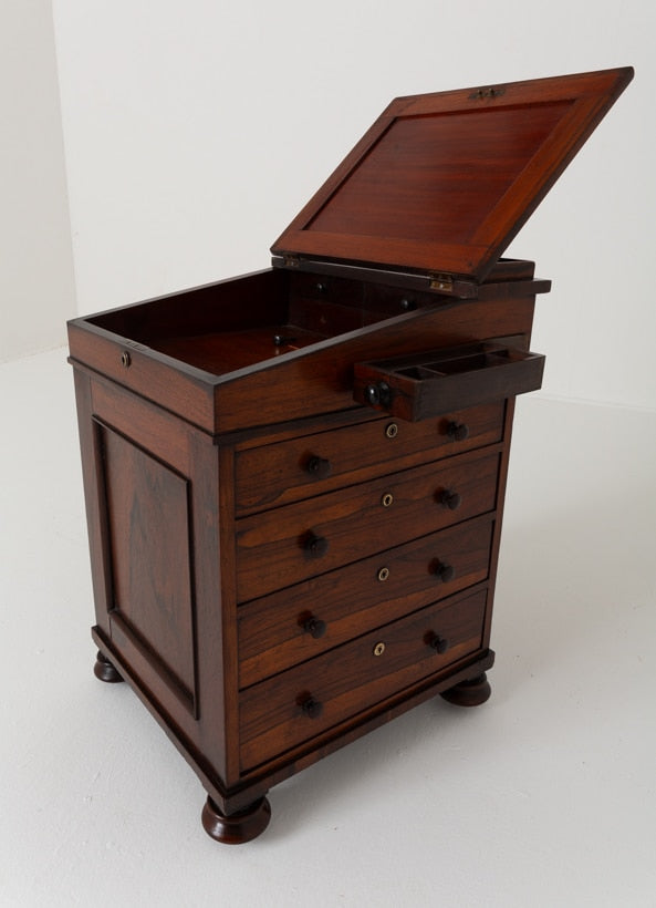 Regency Rosewood Slide Top Davenport
