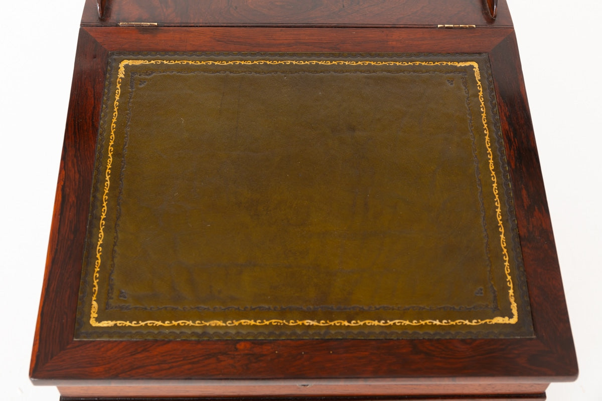 Regency Rosewood Slide Top Davenport
