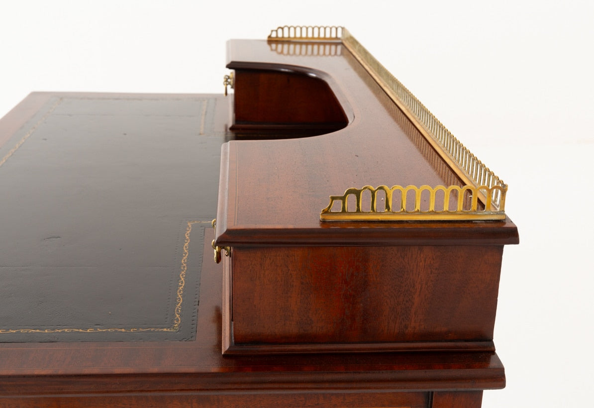 Sheraton Revival Mahogany Inlaid Writing Table