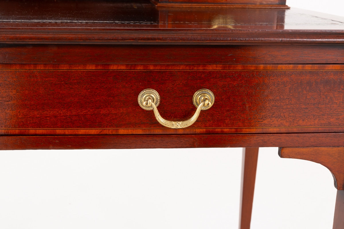 Sheraton Revival Mahogany Inlaid Writing Table