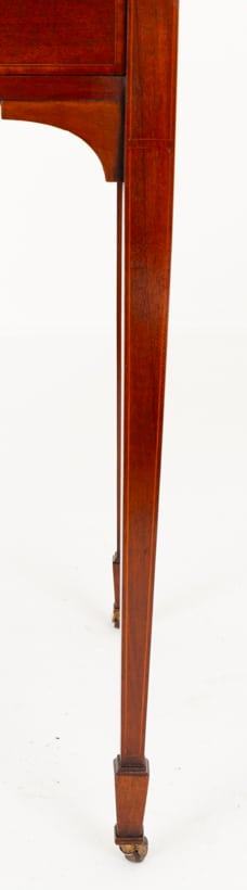 Sheraton Revival Mahogany Inlaid Writing Table