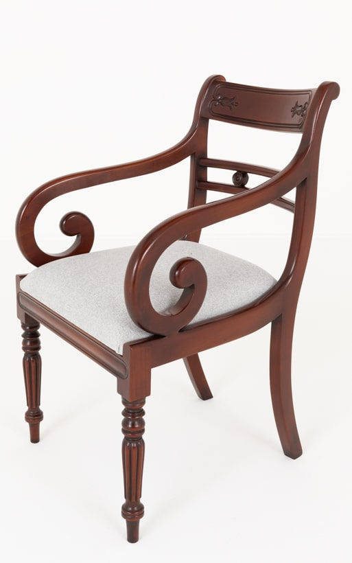 Set of 10 ( 8 + 2 ) William IV Style Mahogany Dining Chairs