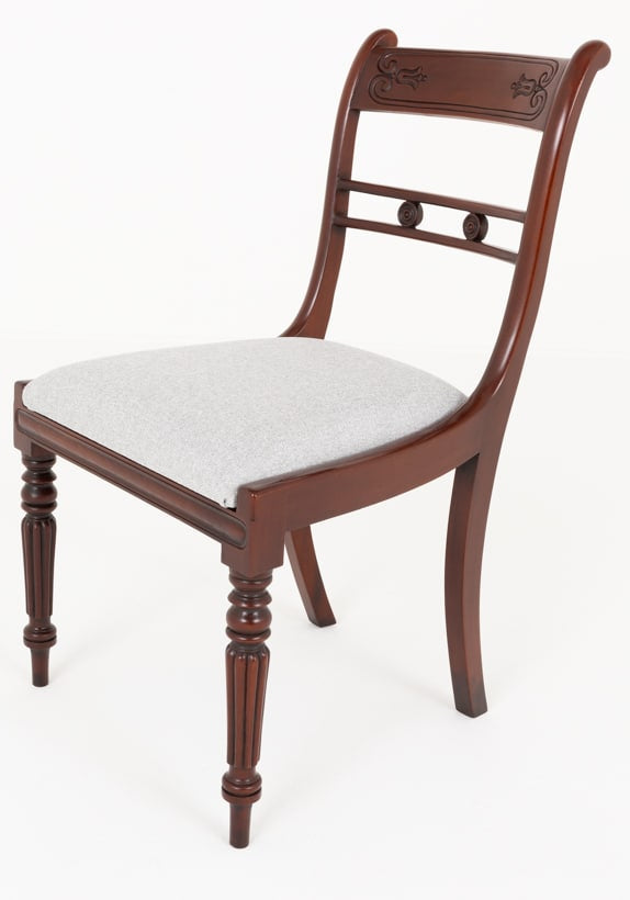 Set of 10 ( 8 + 2 ) William IV Style Mahogany Dining Chairs