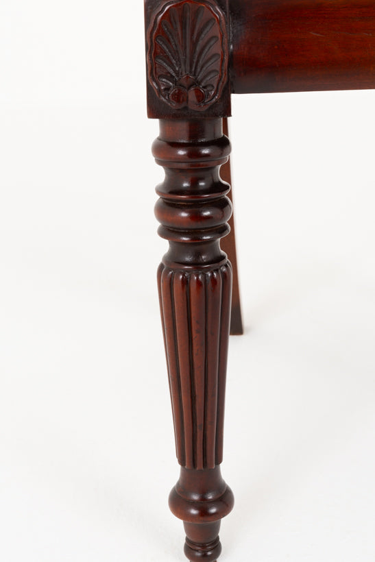 Set of 12 William IV Style Mahogany Shell Back Dining Chairs