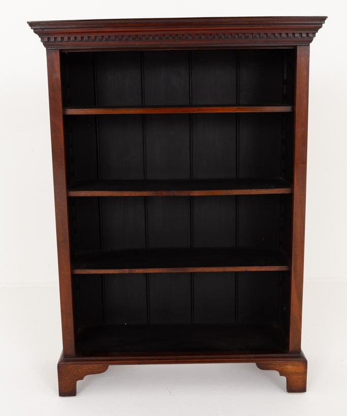 Georgian Revival Mahogany Open Bookcase