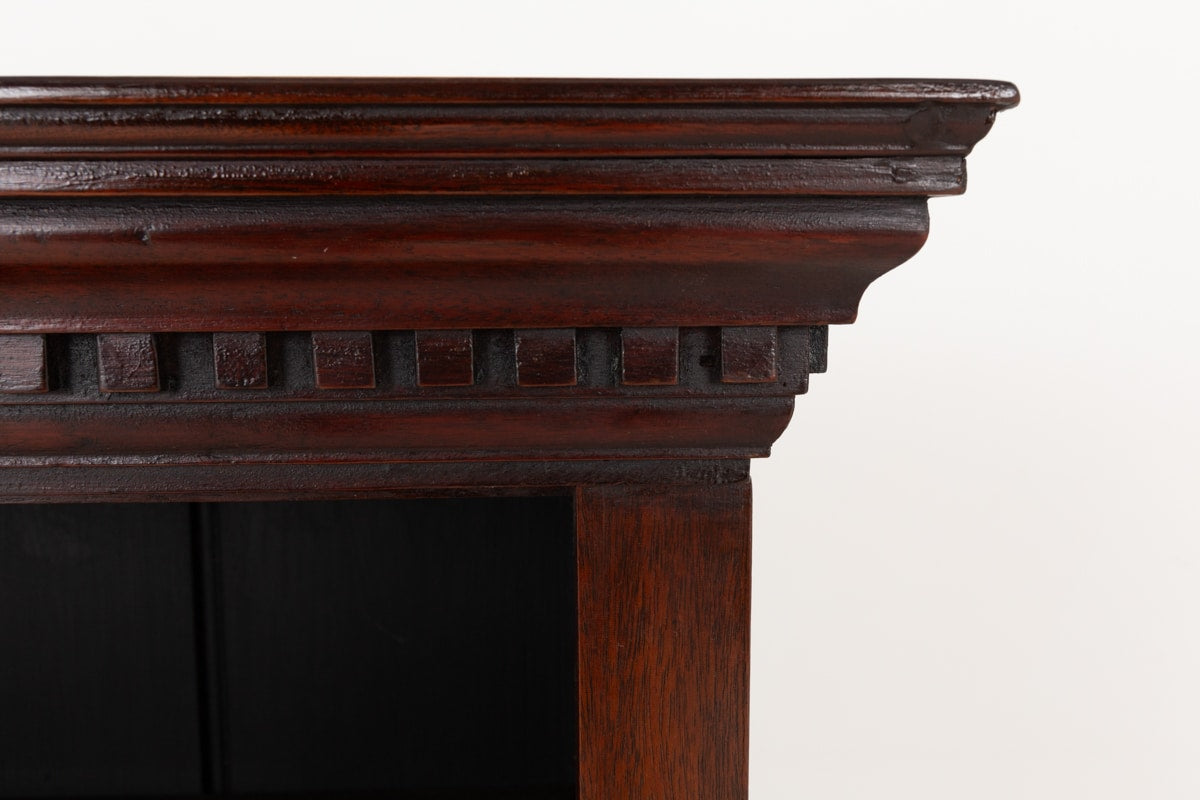 Georgian Revival Mahogany Open Bookcase