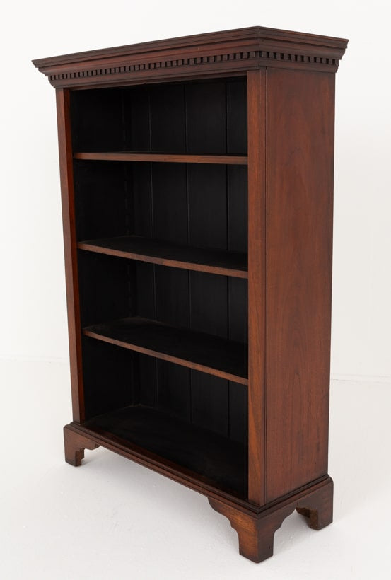Georgian Revival Mahogany Open Bookcase