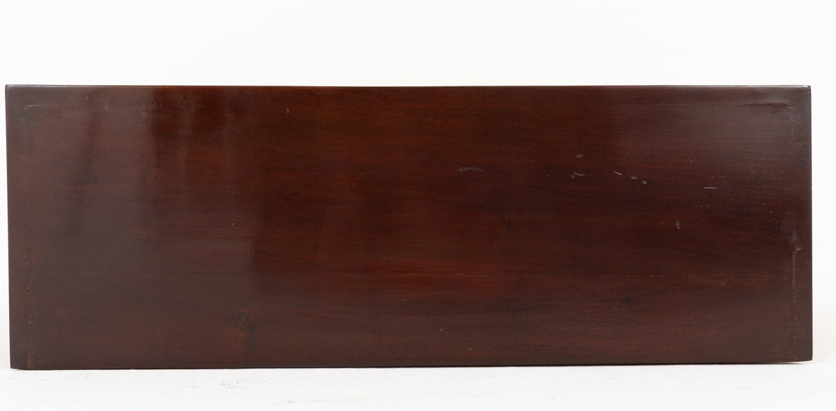 Georgian Revival Mahogany Open Bookcase