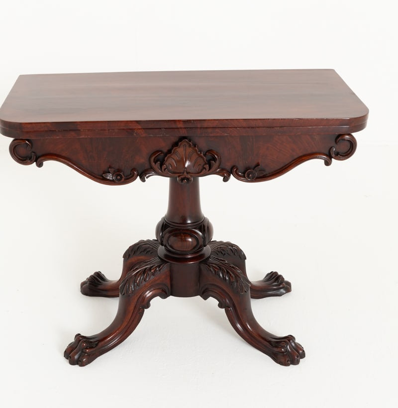 Good Mahogany Irish Card Table