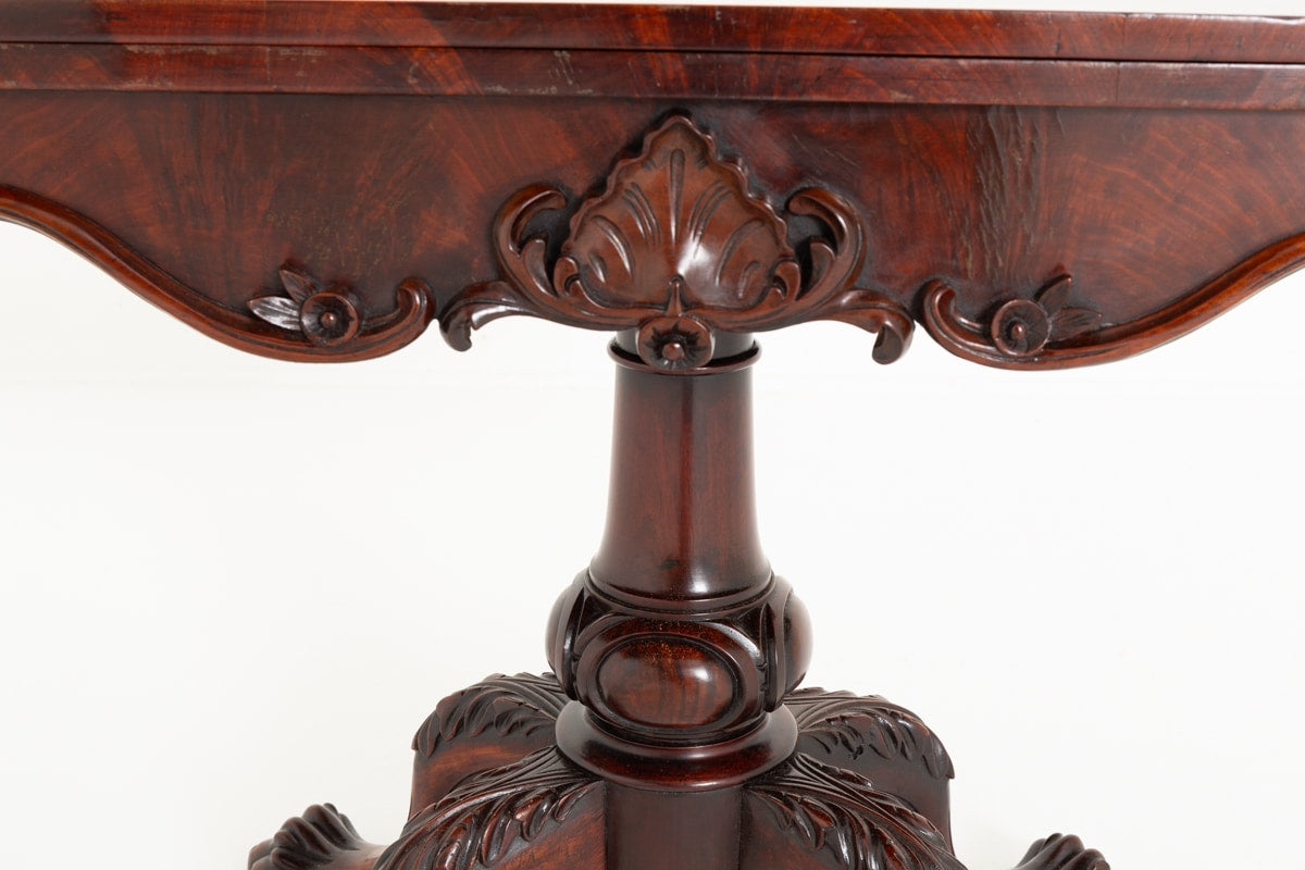Good Mahogany Irish Card Table