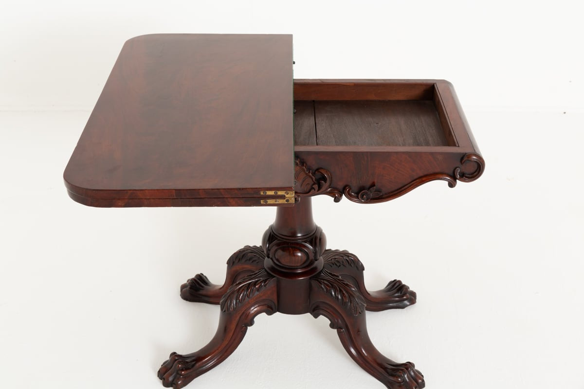 Good Mahogany Irish Card Table