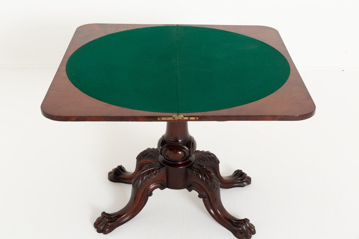 Good Mahogany Irish Card Table