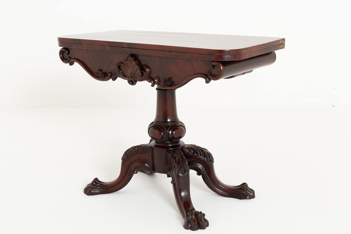 Good Mahogany Irish Card Table