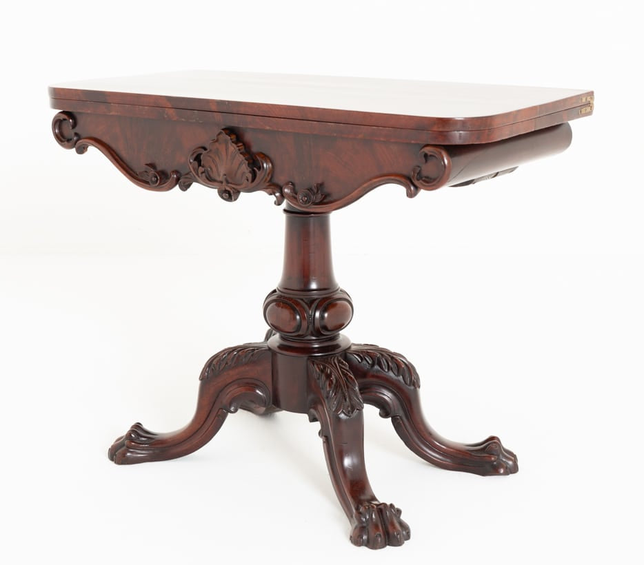 Good Mahogany Irish Card Table