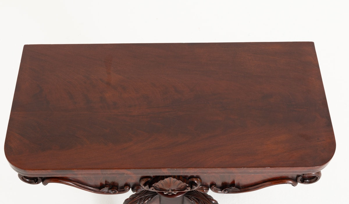 Good Mahogany Irish Card Table