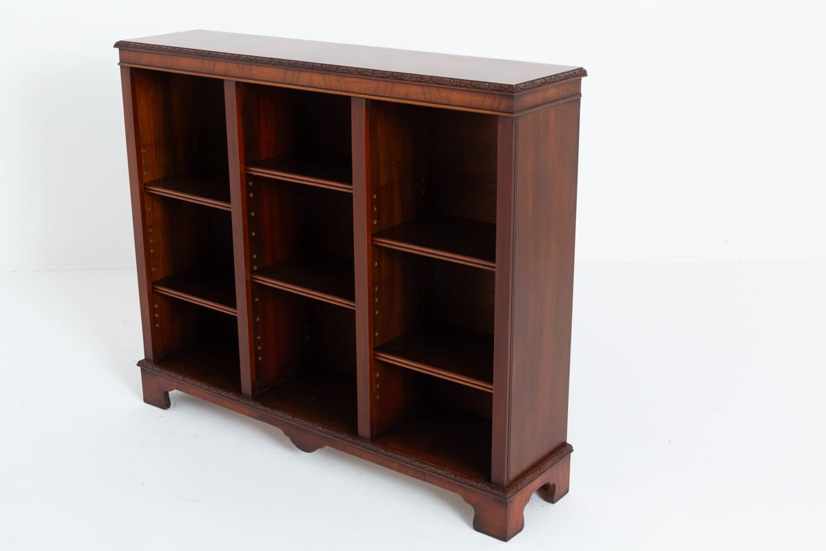 Mahogany Open Bookcase