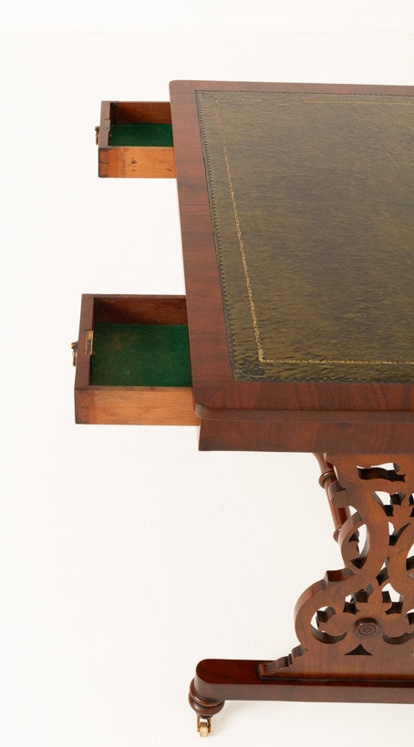Victorian Mahogany 2 Drawer Writing Table