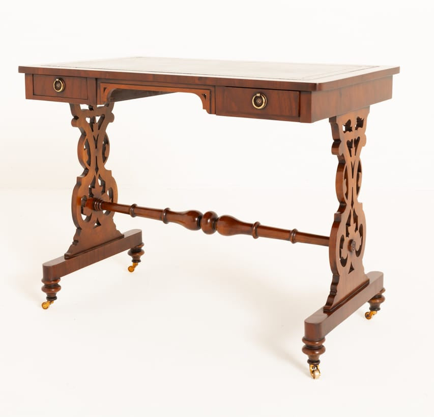 Victorian Mahogany 2 Drawer Writing Table