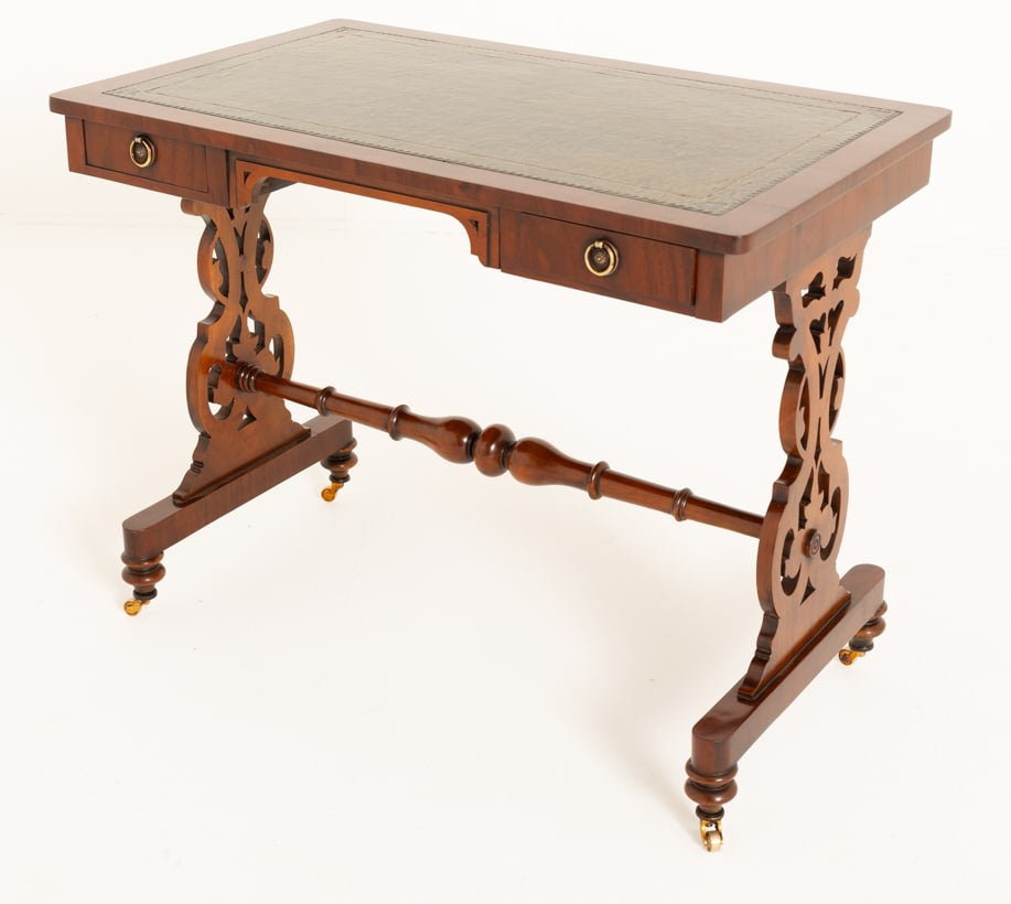 Victorian Mahogany 2 Drawer Writing Table