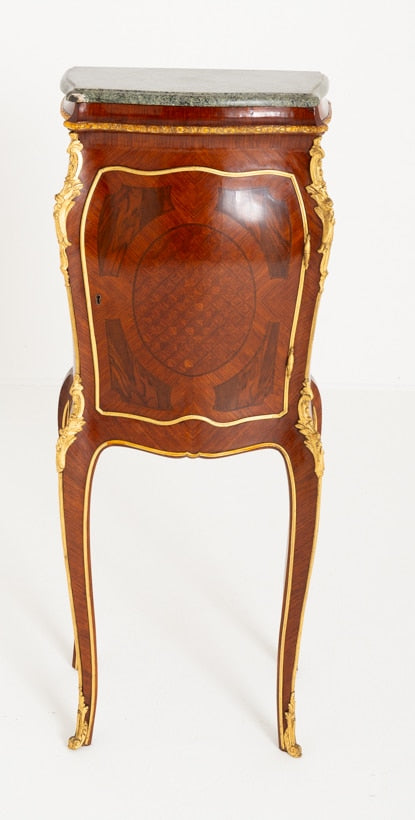Pretty French Walnut Cabinet on Stand