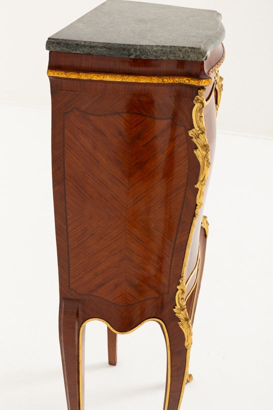 Pretty French Walnut Cabinet on Stand