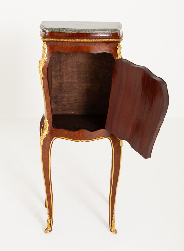 Pretty French Walnut Cabinet on Stand