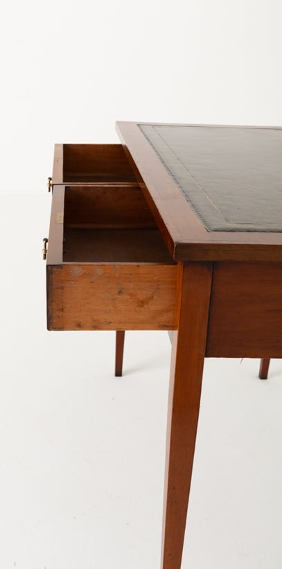 Sheraton Revival Mahogany 2 Drawer Writing Table