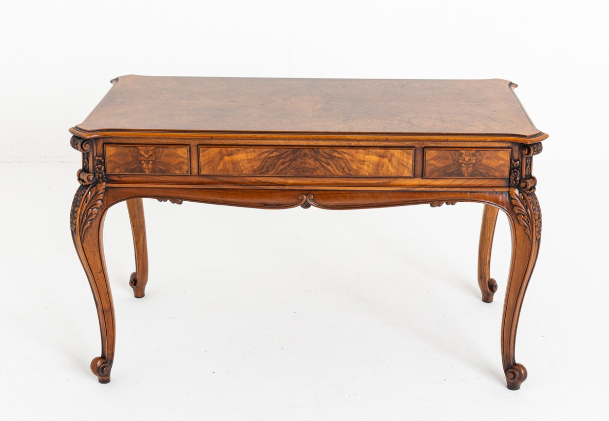 French Style Burr Walnut Centre Table