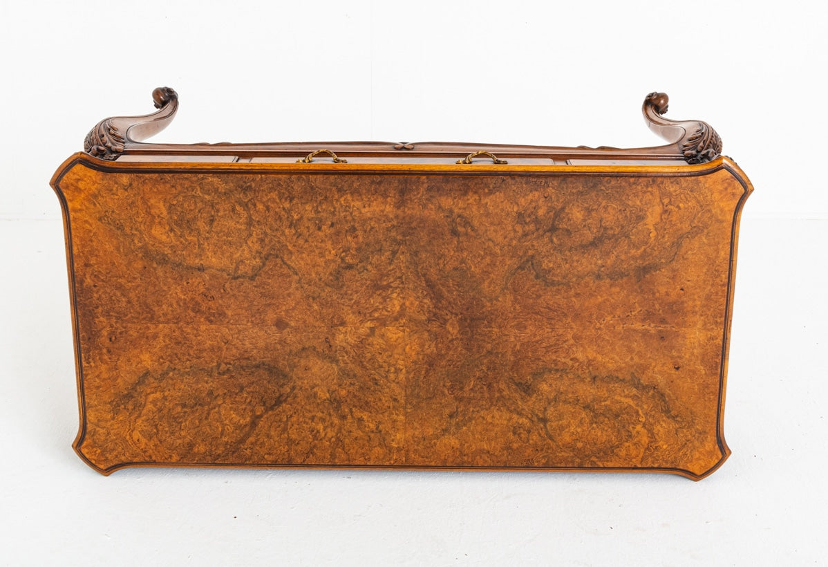 French Style Burr Walnut Centre Table