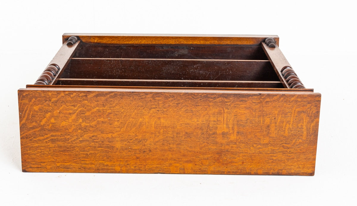 Victorian Oak Open Bookcase