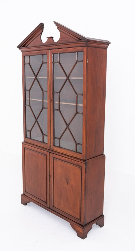 Regency Mahogany Glazed Bookcase