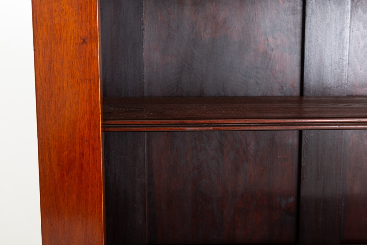 Mahogany Open Bookcase Solid
