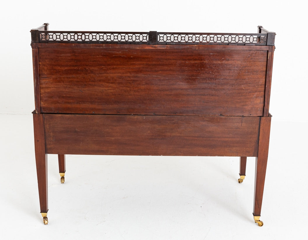 Superb Georgian Mahogany Cylinder Desk