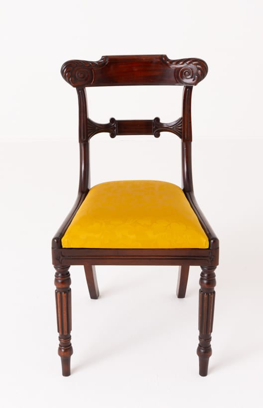 Set of 10 William IV Style Mahogany Dining Chairs