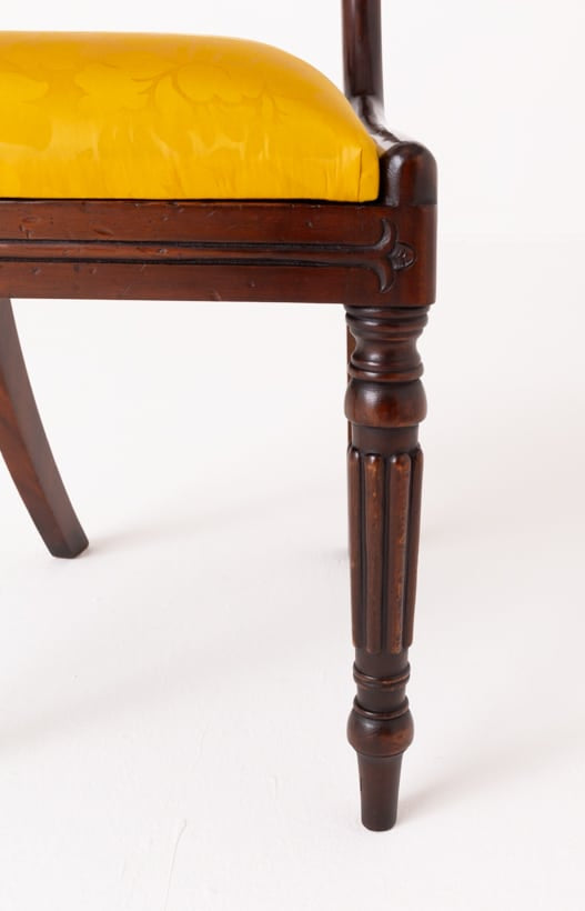 Set of 10 William IV Style Mahogany Dining Chairs
