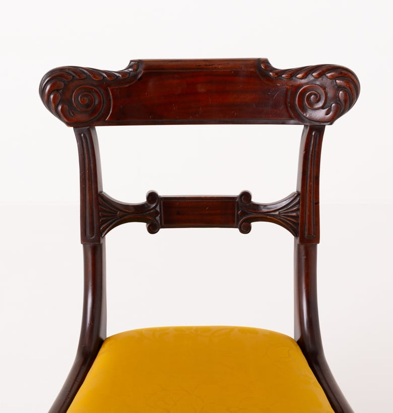 Set of 10 William IV Style Mahogany Dining Chairs
