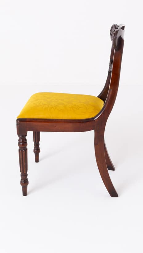 Set of 10 William IV Style Mahogany Dining Chairs