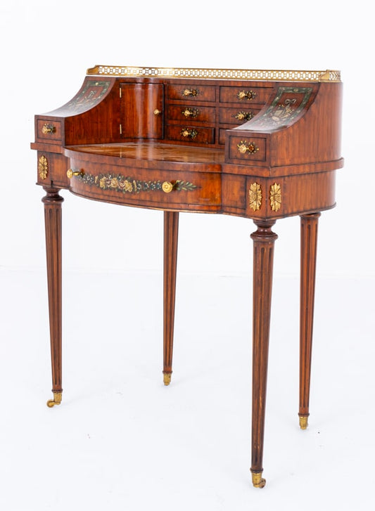 Pretty Satinwood Ladies Carlton House Desk