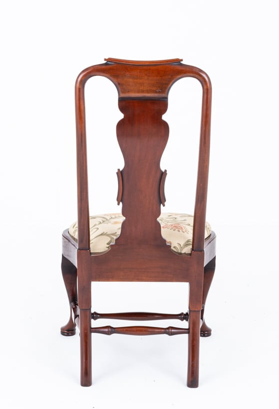 Set of 14 (12 + 2) Mahogany Queen Anne Style Dining Chairs