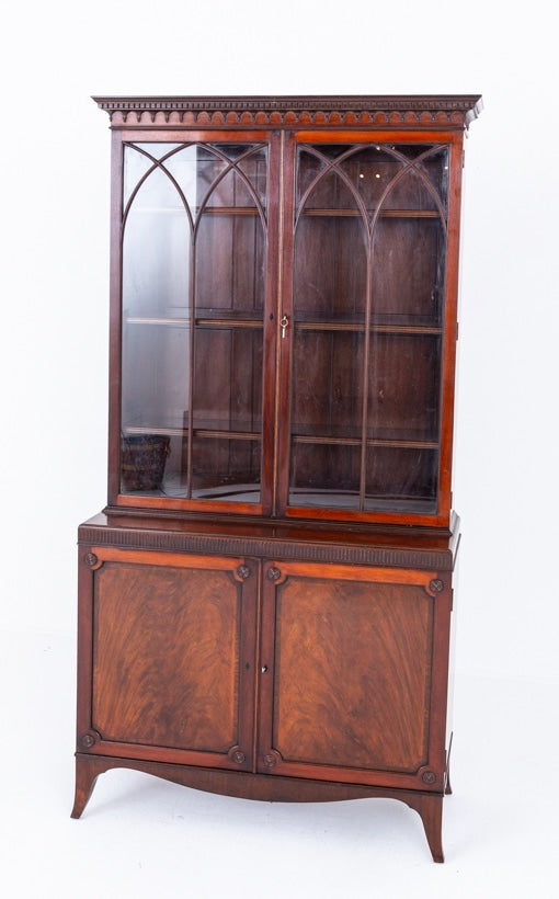 Georgian Revival Mahogany Bookcase
